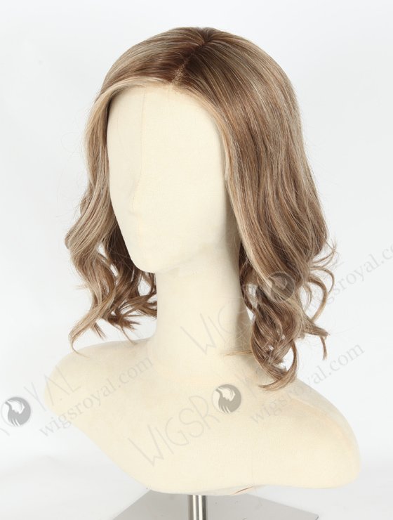 Light Color Curly European Virgin Hair Mono Top Glueless Cap Wig WR-MOW-014-19693