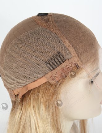 Fashion Bayalage Color 100% Human Hair Creamy Blonde Ash Highlights Lace Front Wig for Ladies WR-CLF-024