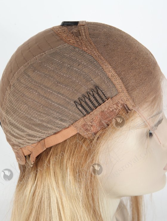 Fashion Bayalage Color 100% Human Hair Creamy Blonde Ash Highlights Lace Front Wig for Ladies WR-CLF-024-19757