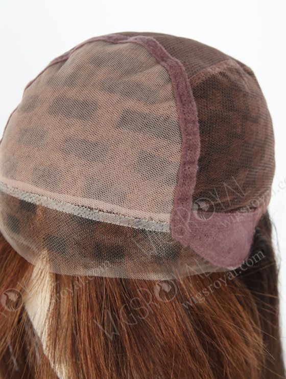 Luxury Design Brown Highlights Glueless Human Hair Wig With Silk Top WR-GL-068-19827