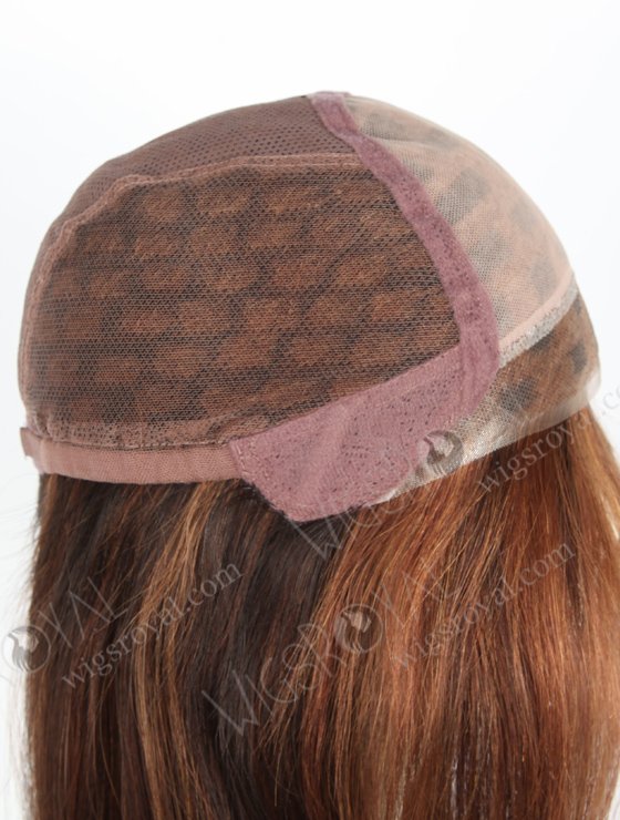 Luxury Design Brown Highlights Glueless Human Hair Wig With Silk Top WR-GL-068-19829