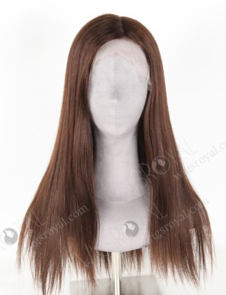 New Color 2a# Brown Straight Mongolian Virgin Silk Top Glueless Wigs WR-GL-067