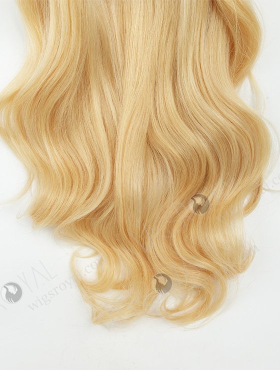 Large Base Blonde Human Hair Topper 18 Inch 7x7 coverage Add Length and Volume Instantly Topper-074-19906