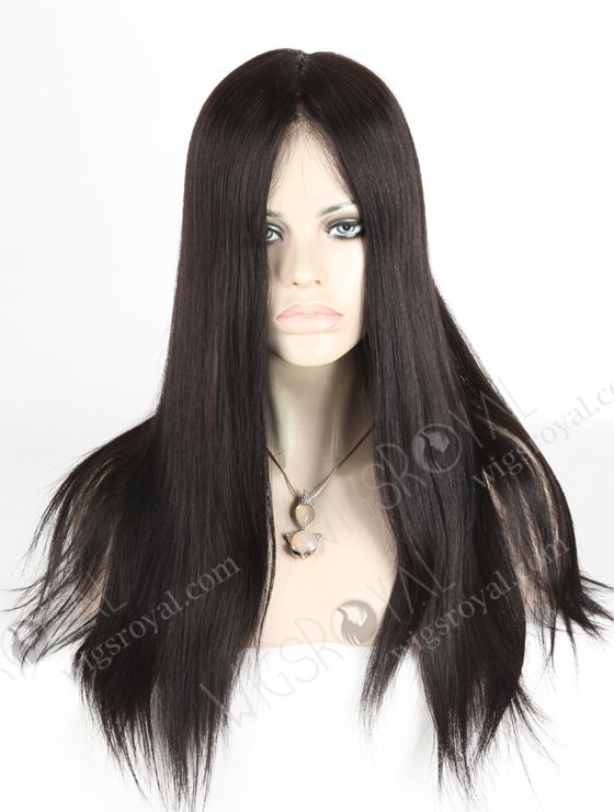 Full Lace Silk Top Wig Mongolian Hair Black Color Silk Top Lace Front Wig WR-ST-053-19918