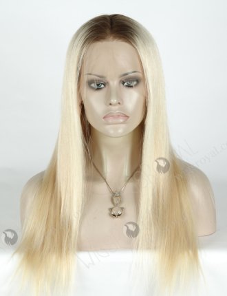 In Stock Brazilian Virgin Hair 18" Straight Color T9/60# Lace Front Wig MLF-04030