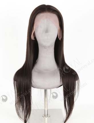In Stock Indian Remy Hair 22" Straight Natural Color Lace Front Wig LLF-01007