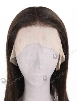 In Stock Indian Remy Hair 18" Straight Natural Color Lace Front Wig LLF-01011