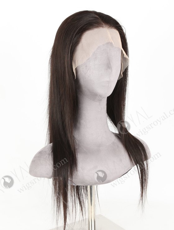In Stock Indian Remy Hair 18" Straight Natural Color Lace Front Wig LLF-01011-20177