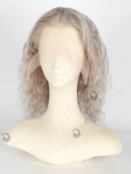 In Stock Brazilian Virgin Hair 12" Deep Body Wave Grey Color Lace Front Wig MLF-04032-20368