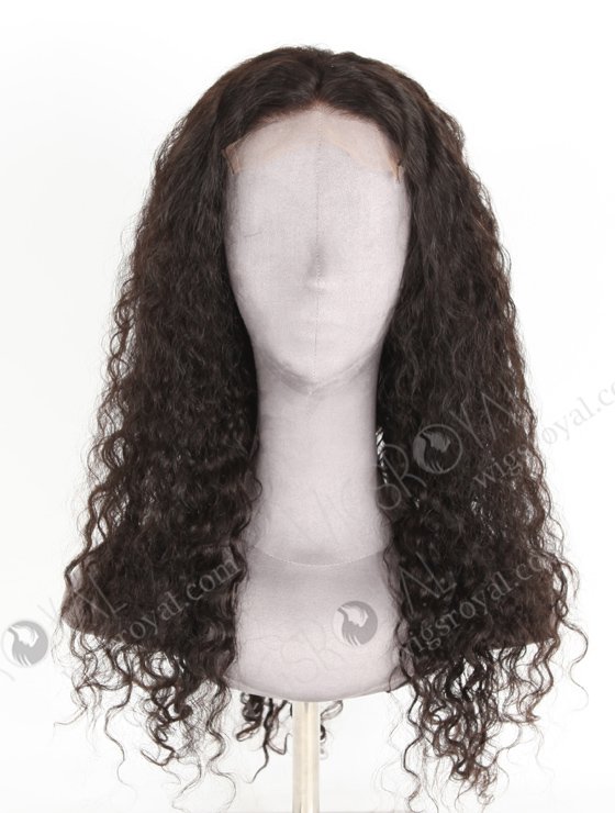 In Stock Indian Remy Hair 22" Natural Curly Natural Color 5"×5" HD Lace Closure Wig CW-01033