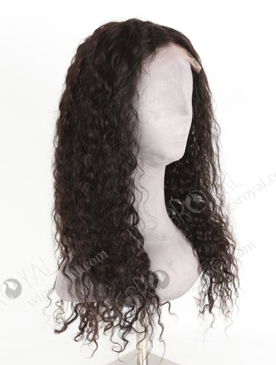 In Stock Indian Remy Hair 22" Natural Curly Natural Color 5"×5" HD Lace Closure Wig CW-01033-20393