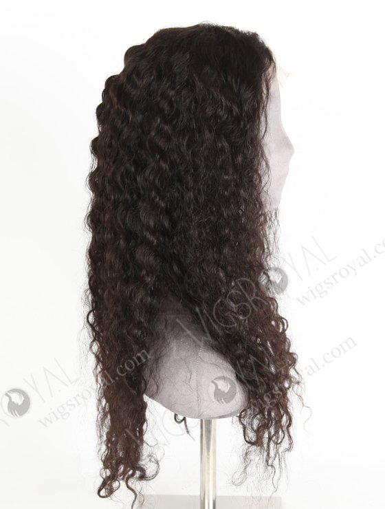 In Stock Indian Remy Hair 22" Natural Curly Natural Color 5"×5" HD Lace Closure Wig CW-01033-20392