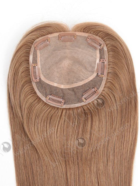 Natural Looking Best Hair Toppers for Women's Thinning Hair 16 Inch Light Brown Topper-036-20631