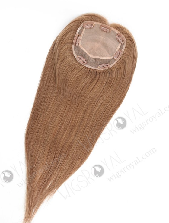 Natural Looking Best Hair Toppers for Women's Thinning Hair 16 Inch Light Brown Topper-036-20633