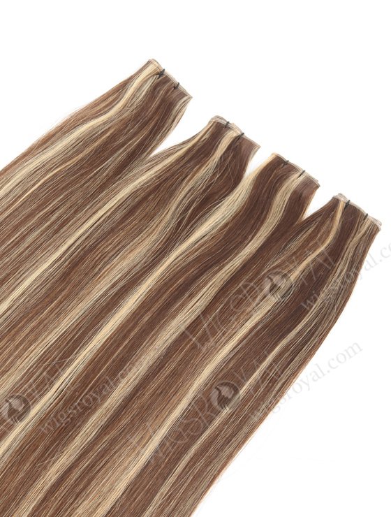 Highlight color human hair extensions seamless virgin genius weft WR-GW-011-20768