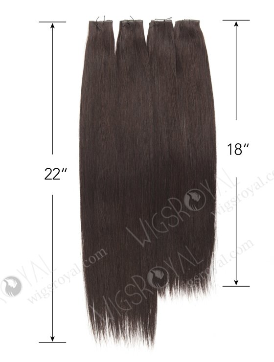 18 inch dark brown genius weft free cut without shedding WR-GW-008-20809