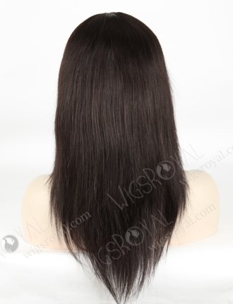 Off Black Hair Color Silky Straight European Human Hair Full Lace Wig For White Women WR-LW-133
