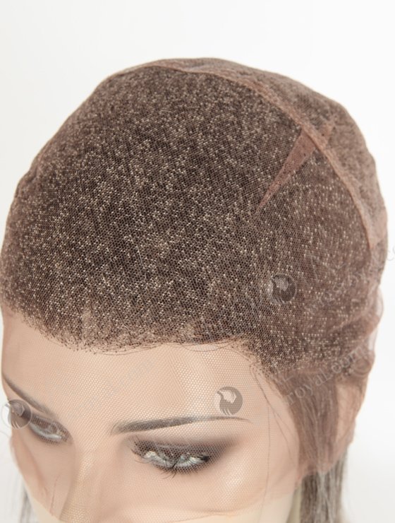 Grey Color Yaki Pure Mongolian Virgin Short Hair Full Lace Wig WR-LW-130-20976