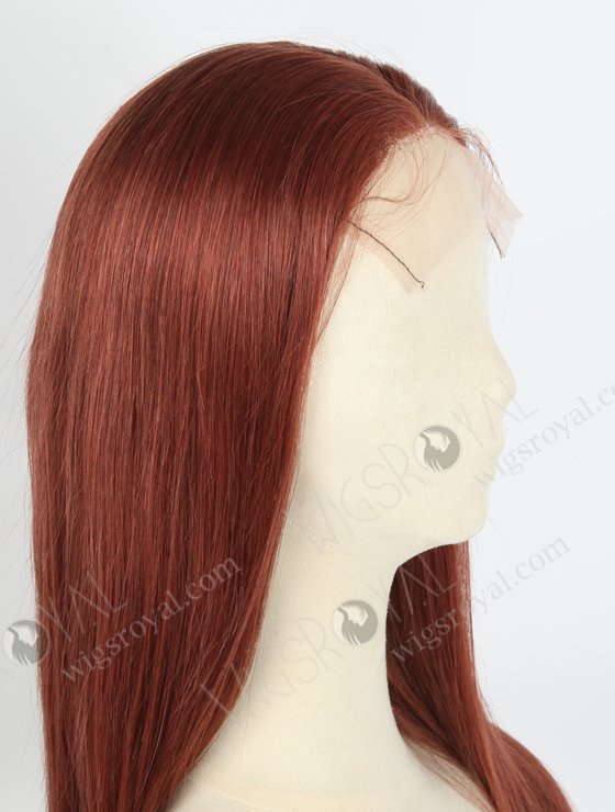 Reddish Brown Color Straight Brazilian Virgin Hair Lace Front Wig WR-CLF-032-21088