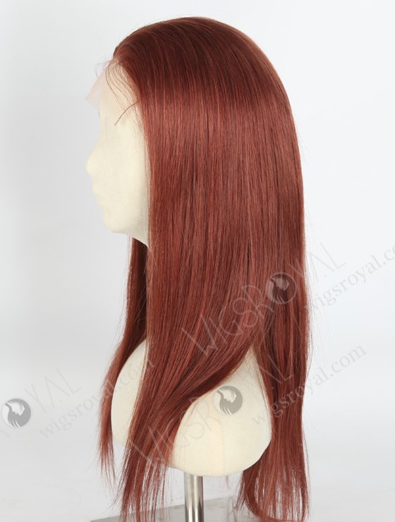 Reddish Brown Color Straight Brazilian Virgin Hair Lace Front Wig WR-CLF-032-21092