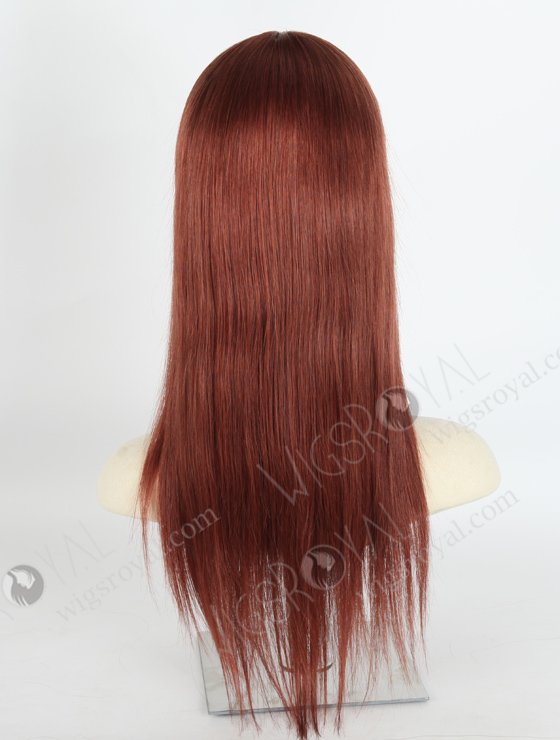 Reddish Brown Color Straight Brazilian Virgin Hair Lace Front Wig WR-CLF-032-21091
