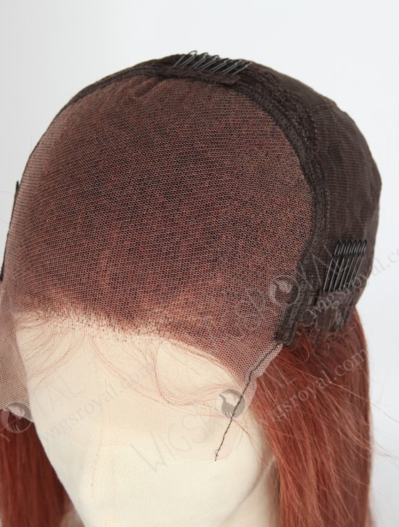 Reddish Brown Color Straight Brazilian Virgin Hair Lace Front Wig WR-CLF-032-21093