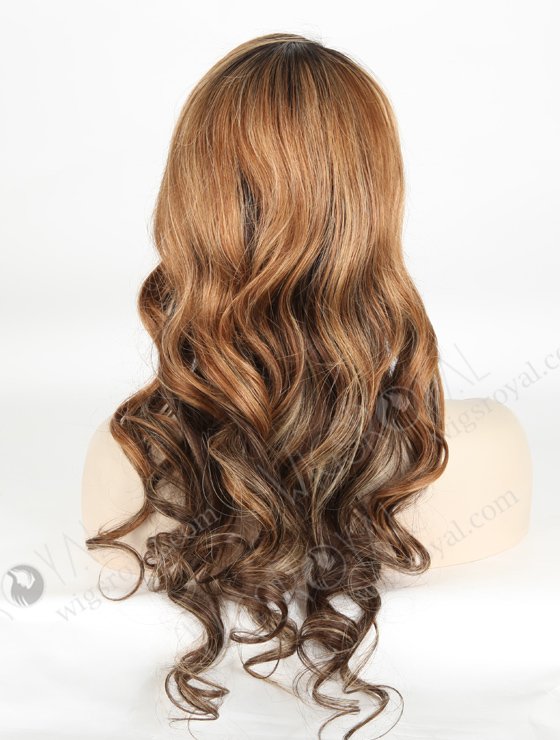 Luxury Best Quality Highlight Bayalage Color Curly Brazilian Hair Lace Front Wig WR-CLF-030-21066