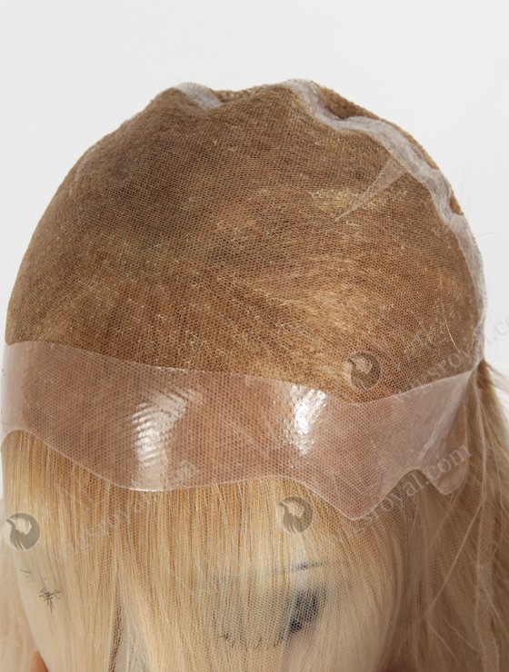 The Perfect Highlight White Color Straight PU Wig With Bangs WR-MOW-018-21166