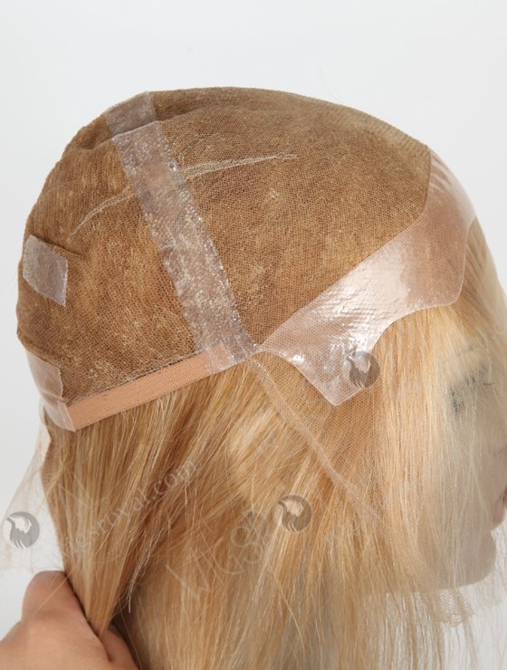 The Perfect Highlight White Color Straight PU Wig With Bangs WR-MOW-018-21160