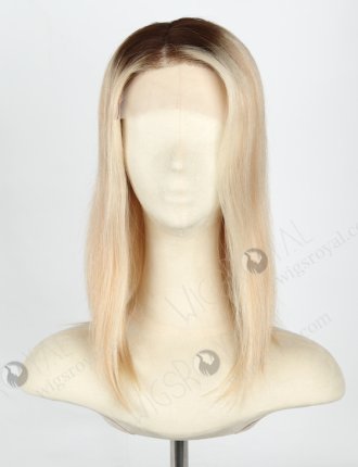 Hot Selling Dark Root Ombre Blonde Color Human Hair Lace Front Wigs WR-CLF-027