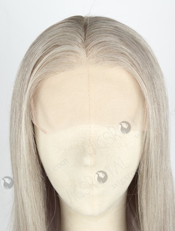 Grey Color Highlight Purple 16'' European Virgin Hair Lace Front Wig WR-CLF-026-21018