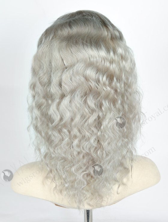 Lace Front Wig Grey Color Deep Body Wave With Elastic Band WR-CLF-034-21115
