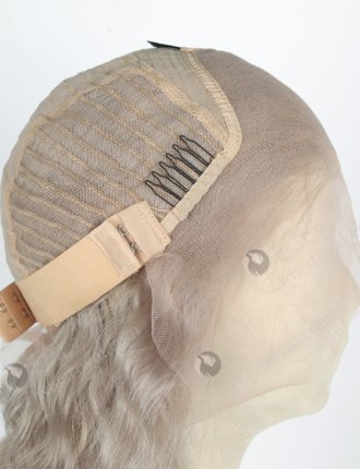 Lace Front Wig Grey Color Deep Body Wave With Elastic Band WR-CLF-034