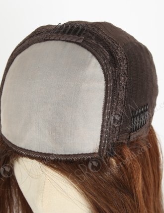 Brown Highlight Color 18'' Brazilian Virgin Human Hair Invisible Knot Lace Front Wig WR-CLF-035