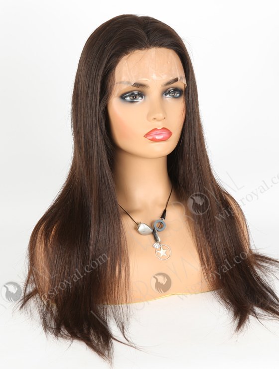 All Handmade Full PU Skin Base European Virgin Human Hair Women Wig WR-MOW-017-21149