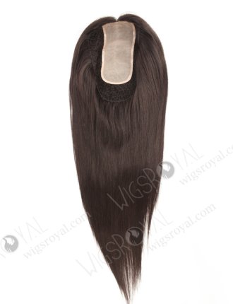 Full Volume Silk Top Fish Net Topper With Black Color European Virgin Human Hair WR-TC-072