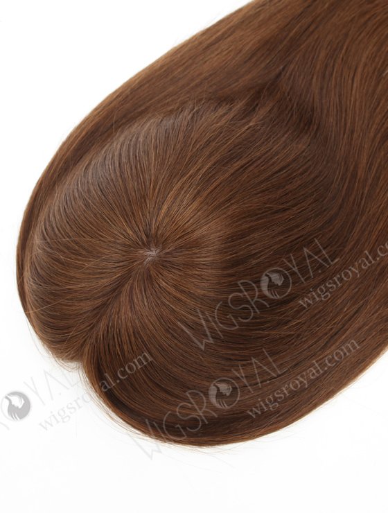 Brown Color Premium European Hair Silk Top Topper With Silicone Perimeter WR-TC-073-21230