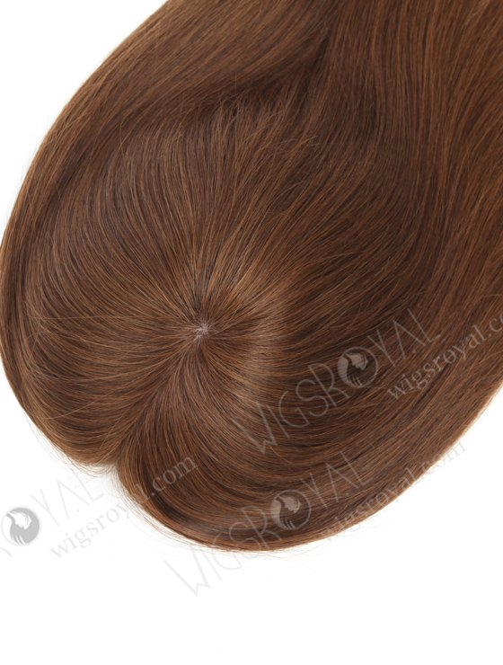 Brown Color Premium European Hair Silk Top Topper With Silicone Perimeter WR-TC-073-21231