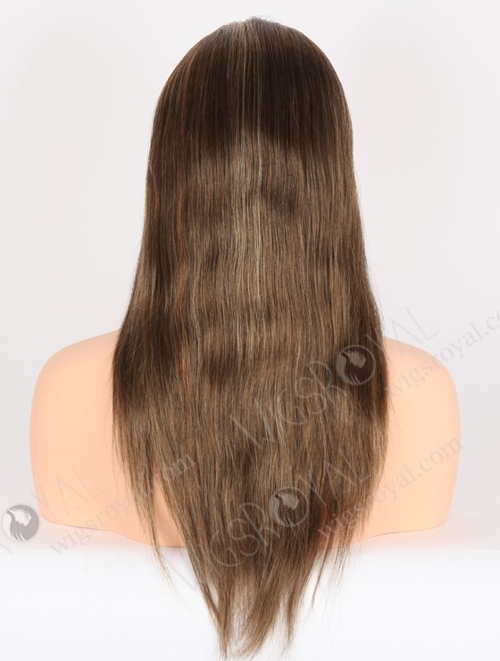 In Stock Indian Remy Hair 16" Straight 2/8# Blended With 27# and 30# Highlights Color Full Lace Wig FLW-01909-21525