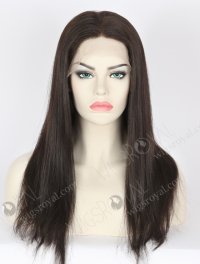 In Stock Indian Remy Hair 16" Light Yaki 1b# Color Full Lace Wig FLW-01906