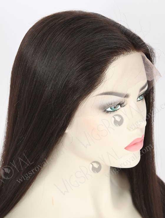 In Stock Indian Remy Hair 16" Light Yaki 1b# Color Full Lace Wig FLW-01906-21554