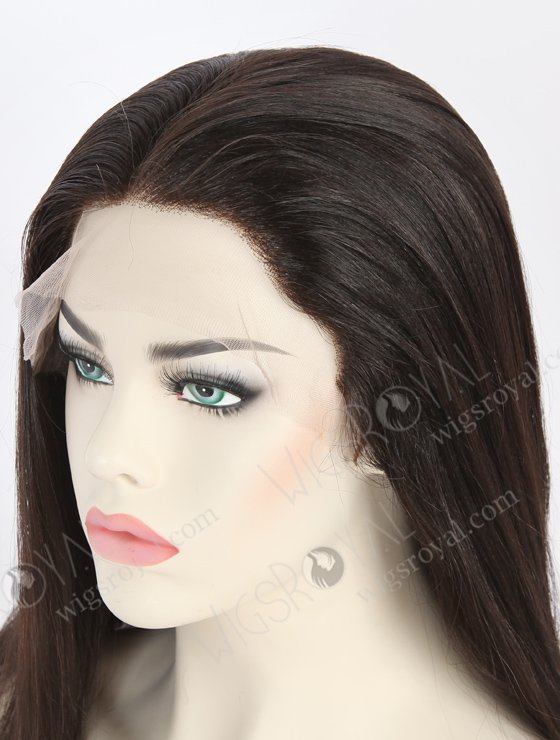 In Stock Indian Remy Hair 16" Light Yaki 1b# Color Full Lace Wig FLW-01906-21556