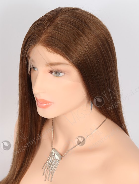 In Stock Indian Remy Hair 18" Yaki 6/8/10# Evenly Blended Color Full Lace Wig FLW-01899-21621