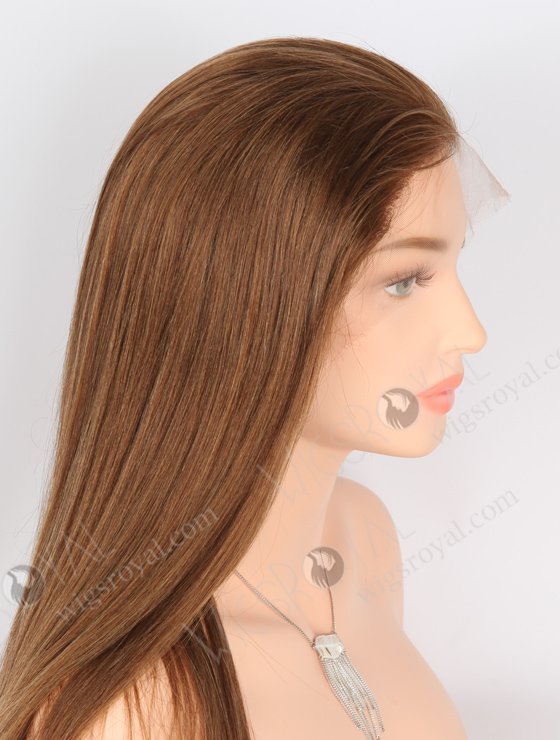 In Stock Indian Remy Hair 18" Yaki 6/8/10# Evenly Blended Color Full Lace Wig FLW-01899-21622