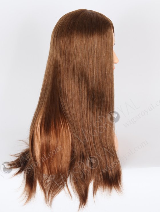 In Stock Chinese Virgin Hair 20" Natural Straight 6#(60%) and 8#(40%) Evenly Blended Color Jewish Wig JWS-07003-21863