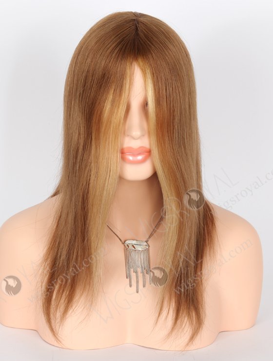 In Stock European Virgin Hair 14" Straight Color as Pic Silk Top Glueless Wig GL-08091-21812