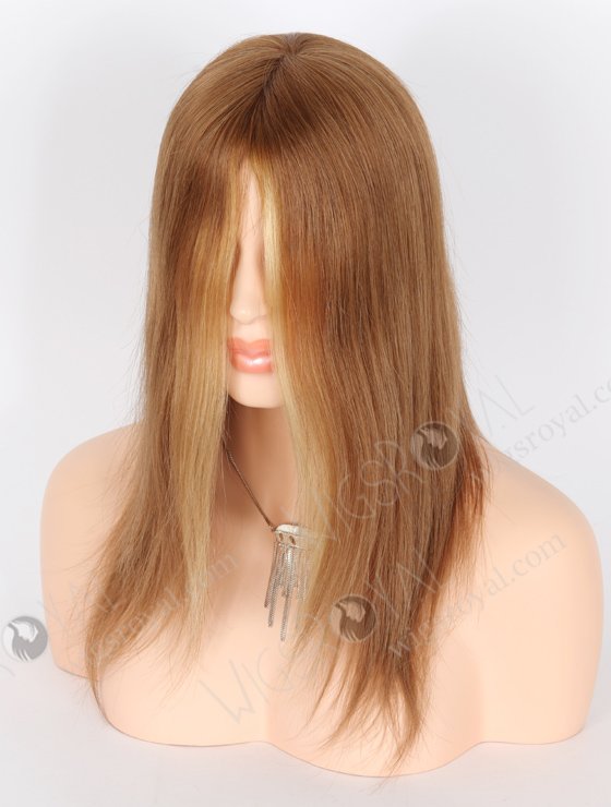 In Stock European Virgin Hair 14" Straight Color as Pic Silk Top Glueless Wig GL-08091-21813
