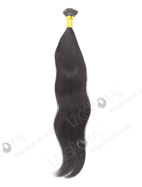 In Stock Indian Remy Hair 18" Straight 1# Color I Tip Hair Extensions CPH-001-22066