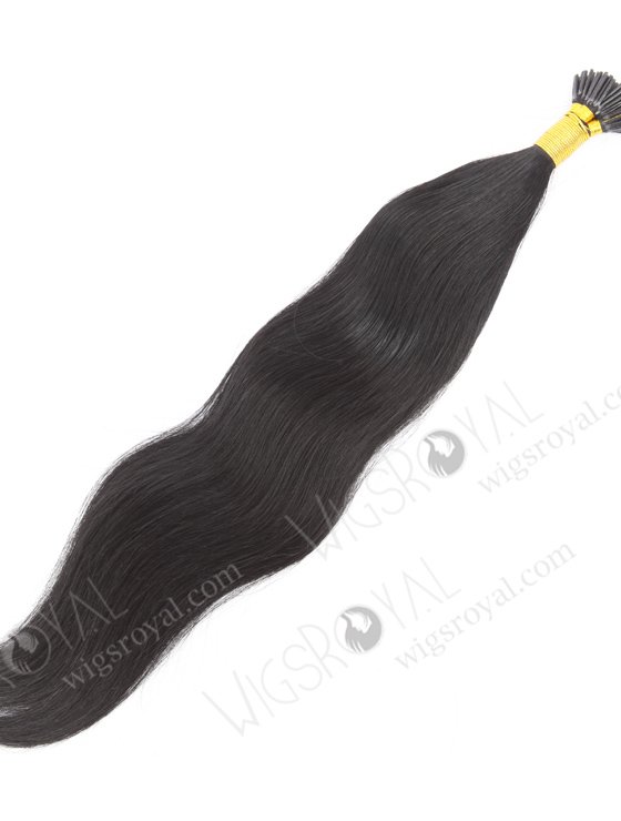 In Stock Indian Remy Hair 18" Straight 1# Color I Tip Hair Extensions CPH-001-22065