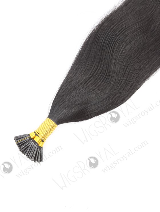 In Stock Indian Remy Hair 18" Straight 1# Color I Tip Hair Extensions CPH-001-22068